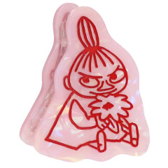 Japan Moomin Hair Claw Clip - Little My : Pearl Marble Pink