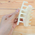 Japan Peanuts Hair Claw Clip - Snoopy : Joe Cool Pearl Marble Ivory - 2