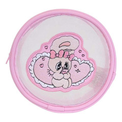 Japan Esther Bunny Mesh Mini Pouch - Relax Pink