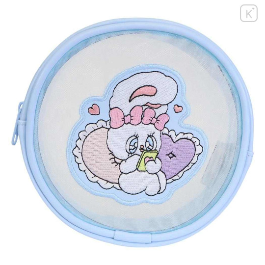 Japan Esther Bunny Mesh Mini Pouch - Relax Blue - 1