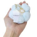 Japan Esther Bunny Fluffy Keychain - Flower Blue - 2