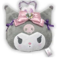 Japan Sanrio Plush Mirror - Kuromi : Pearls