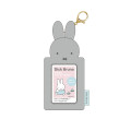 Japan Miffy Fluffy Photo Keychain - Miffy : Gray - 1