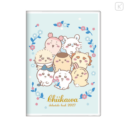 Japan Chiikawa B6 Planner Monthly Schedule Book - Chiikawa : Flower 2027 - 1