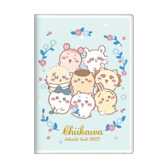 Japan Chiikawa B6 Planner Monthly Schedule Book - Chiikawa : Flower 2027
