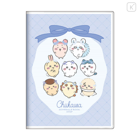 Japan Chiikawa A6 Planner Monthly Schedule Book - Chiikawa : Ribbon 2027 - 1