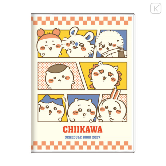 Japan Chiikawa A6 Planner Monthly Schedule Book - Chiikawa : Everyone 2027 - 1