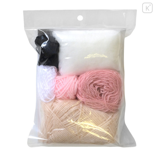 Japan Chiikawa Hamanaka Knit Plush Crochet Kit - Furuhonya Kani-chan - 4
