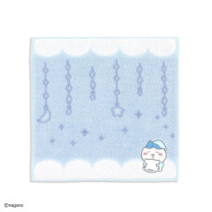 Japan Chiikawa Mini Towel Handkerchief - Hachiware : Munyamunya Blue