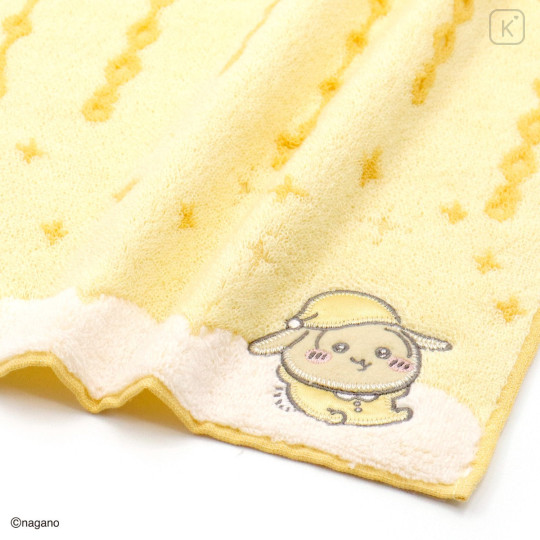 Japan Chiikawa Mini Towel Handkerchief - Usagi : Munyamunya Yellow - 2