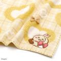 Japan Chiikawa Mini Towel Handkerchief - Usagi : Chocolate & Cookie Yellow - 2