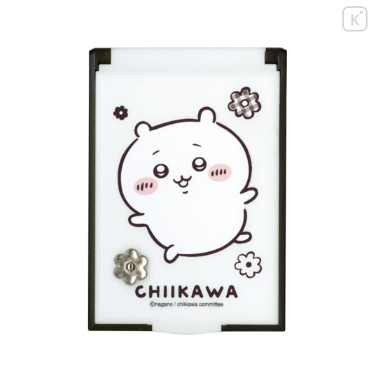 Japan Chiikawa Card Mirror - Chiikawa : Monotone Daisy - 1