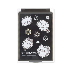 Japan Chiikawa Card Mirror - Monotone Daisy