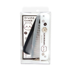Japan Chiikawa Folding Brush & Comb - Chiikawa : Monotone Daisy