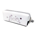 Japan Chiikawa Twin Zipper Pen Case - Chiikawa : Monotone Daisy White - 4
