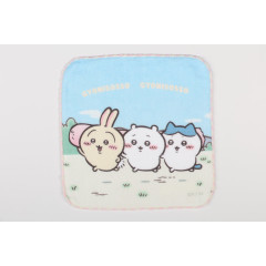 Japan Chiikawa Gauze Hand Towel - Chiikawa & Hachiware & Usagi : Fish Sausage
