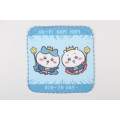 Japan Chiikawa Gauze Hand Towel - Chiikawa & Hachiware : Happy Birthday - 1