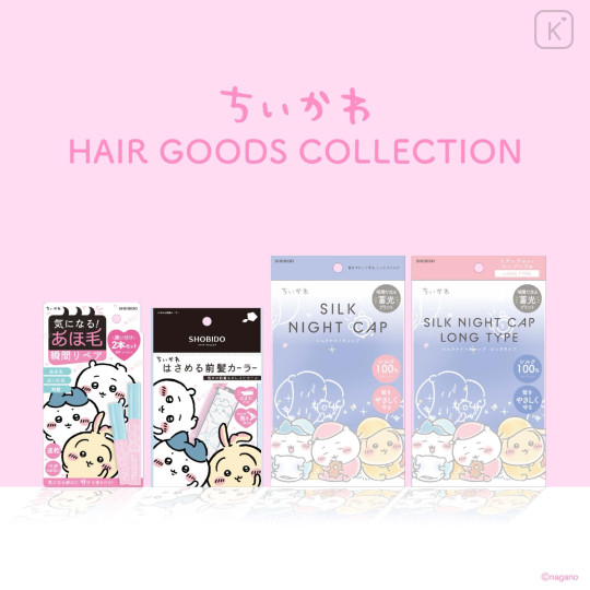 Japan Chiikawa Silk Night Cap Long - Chiikawa & Hachiware & Usagi - 2