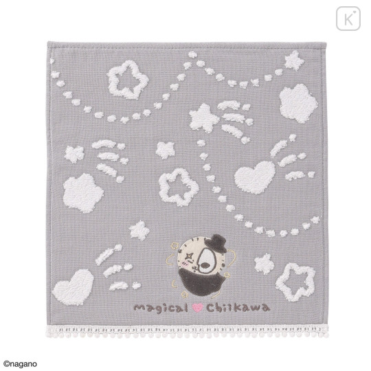 Japan Chiikawa Towel Handkerchief - Rakko : Transformation Gray - 1