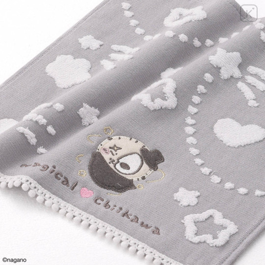 Japan Chiikawa Towel Handkerchief - Rakko : Transformation Gray - 2