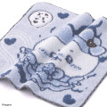 Japan Chiikawa Towel Handkerchief - Hachiware : Bad Version Blue - 2
