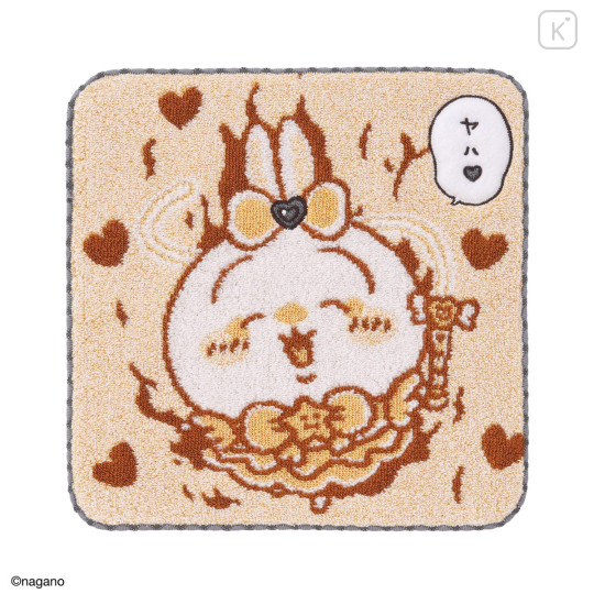 Japan Chiikawa Towel Handkerchief - Usagi : Bad Version Orange - 1
