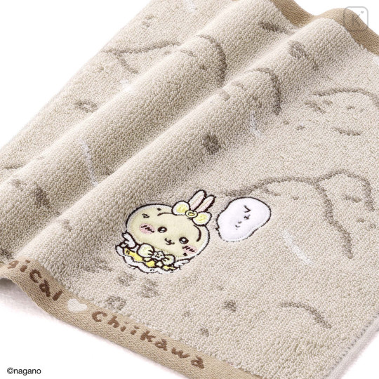 Japan Chiikawa Towel Handkerchief - Usagi : The Final Battle Yellow - 2