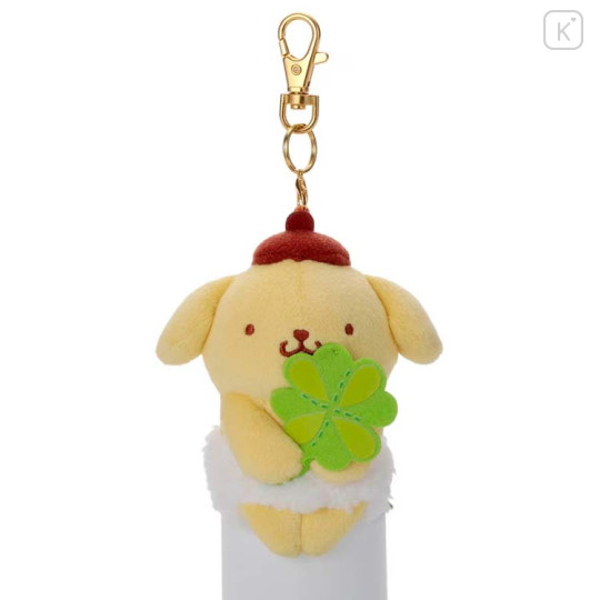 Japan Sanrio Chokkorisan Key Charm Mascot - Pompompurin : Clover - 1