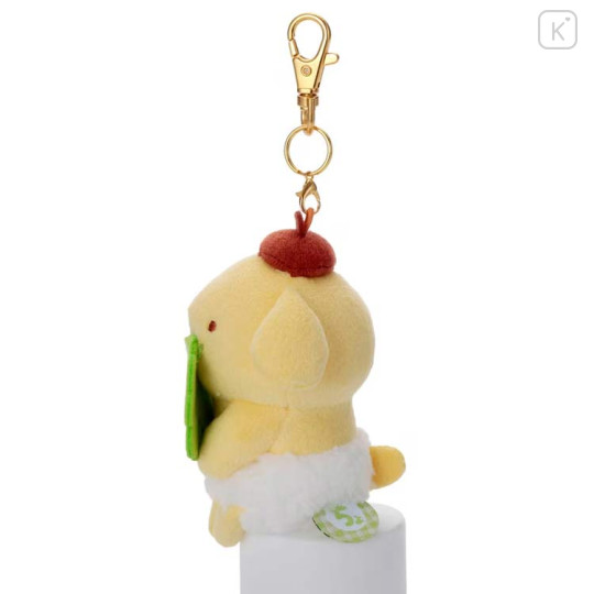 Japan Sanrio Chokkorisan Key Charm Mascot - Pompompurin : Clover - 3