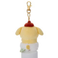 Japan Sanrio Chokkorisan Key Charm Mascot - Pompompurin : Clover - 4