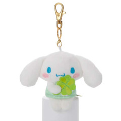 Japan Sanrio Chokkorisan Key Charm Mascot - Cinnamoroll : Clover