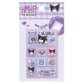 Japan Sanrio Tile Seal Mirror - Kuromi - 1