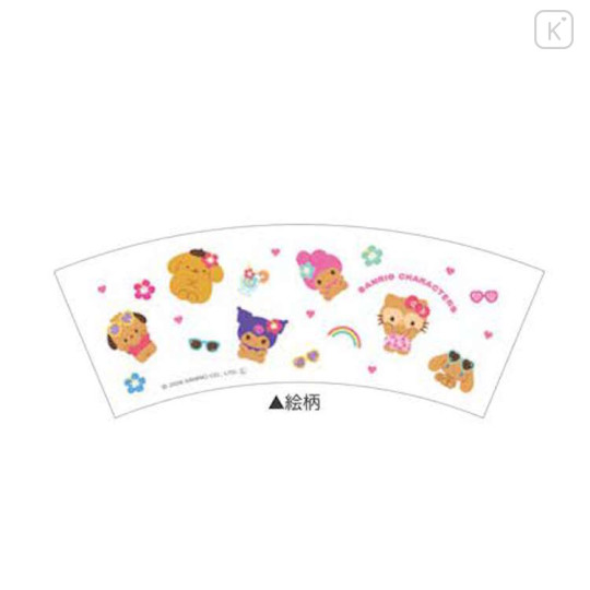 Japan Sanrio Wobbly Glitter Cup - Suntanned - 2