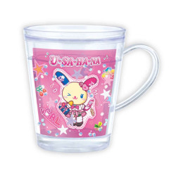 Japan Sanrio Wobbly Glitter Cup - Usahana