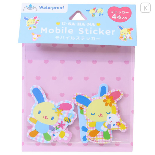 Japan Sanrio Mobile Sticker Pack - Usahana - 1