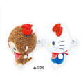 Japan Monchhichi × Sanrio Magnetic Mascot Keychain - Hello Kitty & Monchhichi-kun - 2