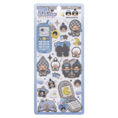 Japan Monchhichi Heisei Happy Phone Sticker - Monchhichi-chan & Monchhichi-kun : Check