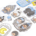 Japan Monchhichi Heisei Happy Phone Sticker - Monchhichi-chan & Monchhichi-kun : Check - 2