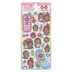 Japan Monchhichi Heisei Happy Phone Sticker - Monchhichi-chan & Monchhichi-kun : Summer