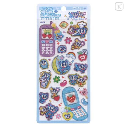 Japan Narumiya Characters Heisei Happy Phone Sticker - Angel Blue : Blue - 1