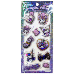Japan Sanrio Spangles Party Sticker - Kuromi : Gal Art