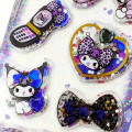 Japan Sanrio Spangles Party Sticker - Kuromi : Gal Art - 2