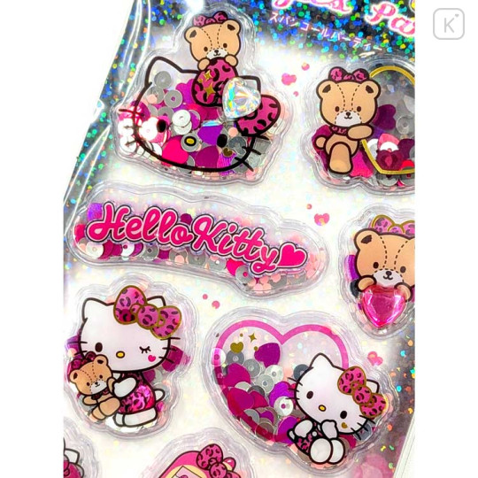 Japan Sanrio Spangles Party Sticker - Hello Kitty : Gal Art - 2