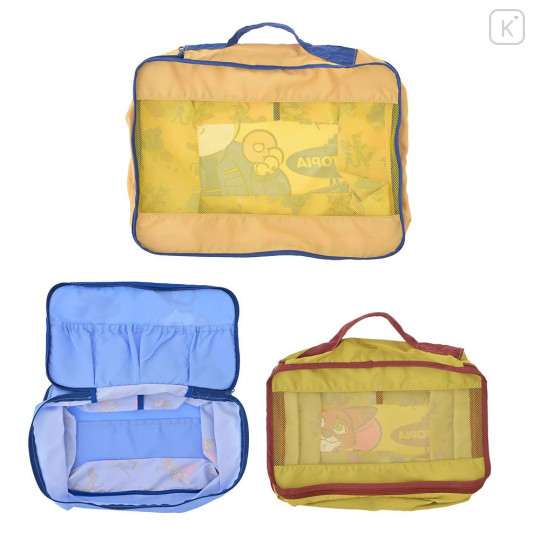 Japan Disney Store Clothing Compression Storage Pouch Set - Zootopia : Judy Hopps & Nick Wilde & Clawhauser Travel - 6