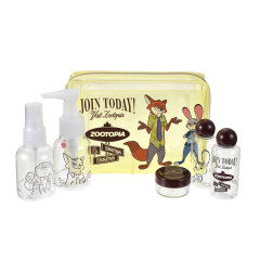 Japan Disney Store Pump & Spray Bottle & Case & Pouch Set - Zootopia : Judy Hopps & Nick Wilde & Clawhauser Travel