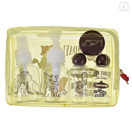 Japan Disney Store Pump & Spray Bottle & Case & Pouch Set - Zootopia : Judy Hopps & Nick Wilde & Clawhauser Travel - 3