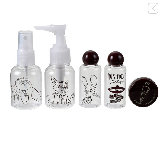 Japan Disney Store Pump & Spray Bottle & Case & Pouch Set - Zootopia : Judy Hopps & Nick Wilde & Clawhauser Travel - 4