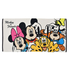 Japan Disney Store Bath Towel - Mickey & Friends : Look Up