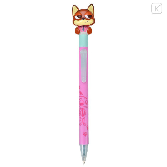 Japan Disney Store Action Mascot Ballpoint Pen - Zootopia 2 : Nick Wilde Vibration - 1