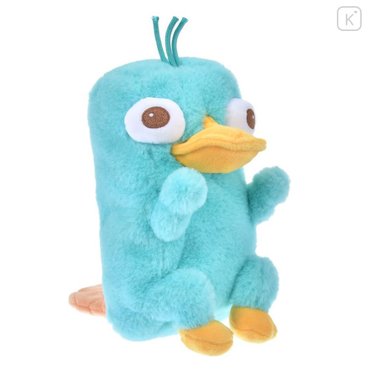 Japan Disney Store Fluffy Plush Pen Case - Perry the Platypus : Phineas and Ferb - 1